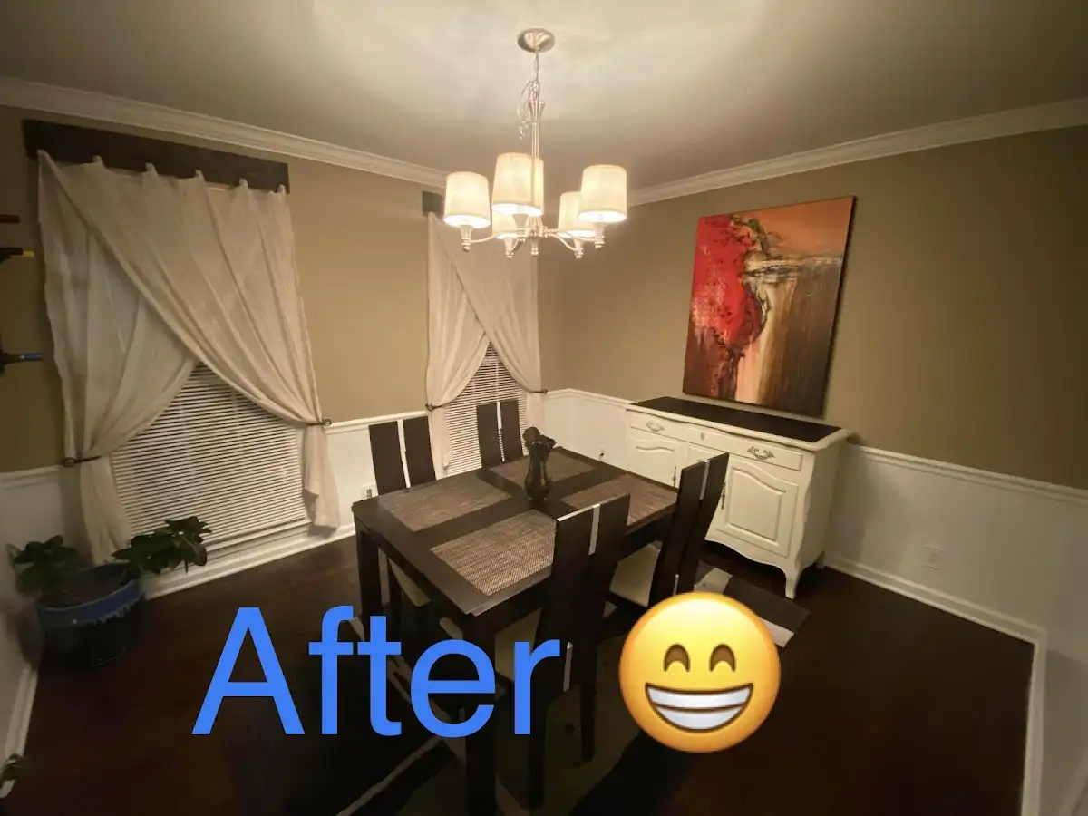 Professional dining room restoration after water damage in Wall