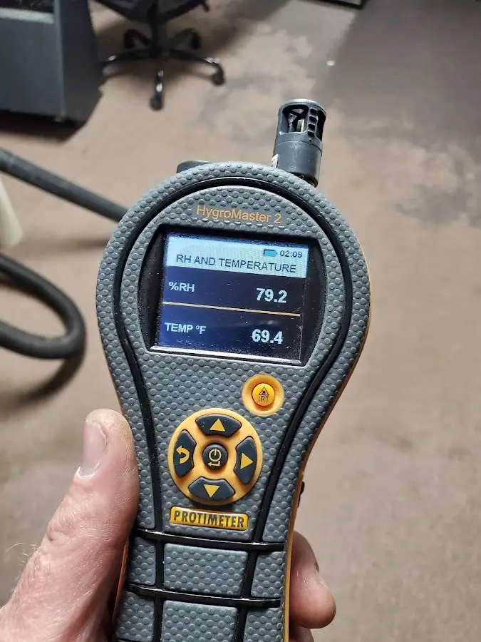 Moisture meter humidity assessment for Mold Remediation & Removal in Wall